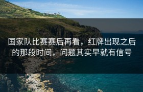 国家队比赛赛后再看，红牌出现之后的那段时间，问题其实早就有信号